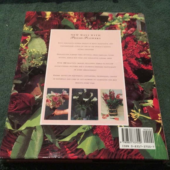 “New Ways with Fresh Flowers” Hardcover with Dust Jacket VTG 1996 - Picture 2 of 4